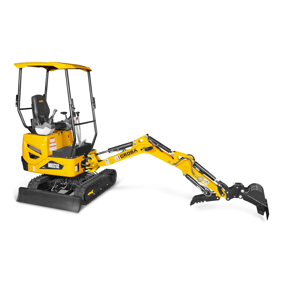 MEC12 Mini Compact Excavator — Kubota D722, 65.7 in Max Dig Depth, 2,700 lb Operating Weight