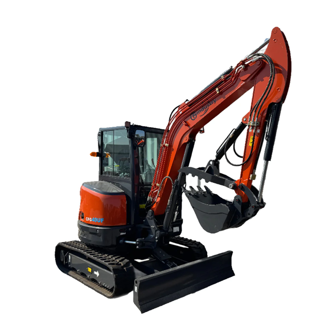 AGT CFG‑40UF Mini Excavator (4 Ton) — Kubota D1703‑E4B Diesel, Enclosed Cab w/ A/C, Side Swing Boom, 3320 mm Dig Depth
