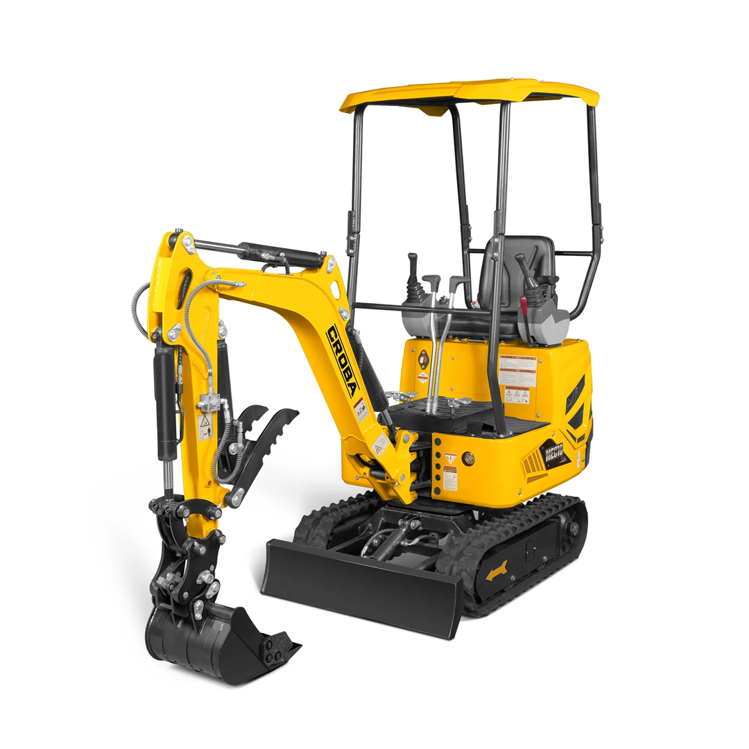 MEC10 Mini Compact Excavator — Vanguard 408cc 14HP, 65.7 in Max Dig Depth, 2,370 lb Operating Weight