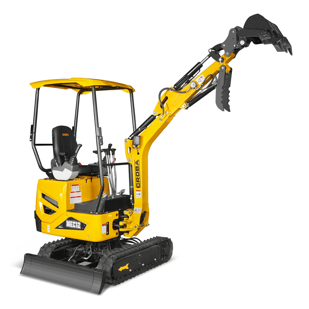 MEC12 Mini Compact Excavator — Kubota D722, 65.7 in Max Dig Depth, 2,700 lb Operating Weight