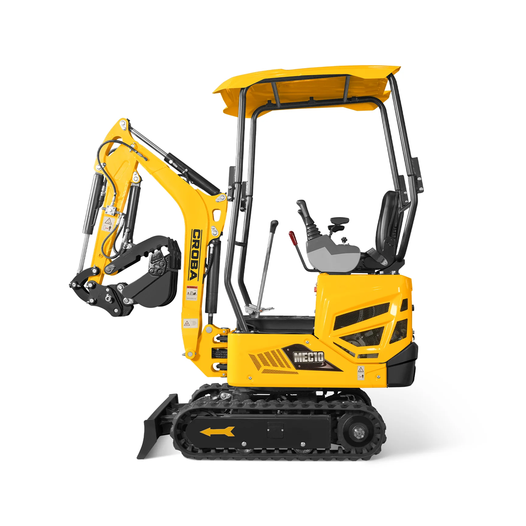 MEC10 Mini Compact Excavator — Vanguard 408cc 14HP, 65.7 in Max Dig Depth, 2,370 lb Operating Weight