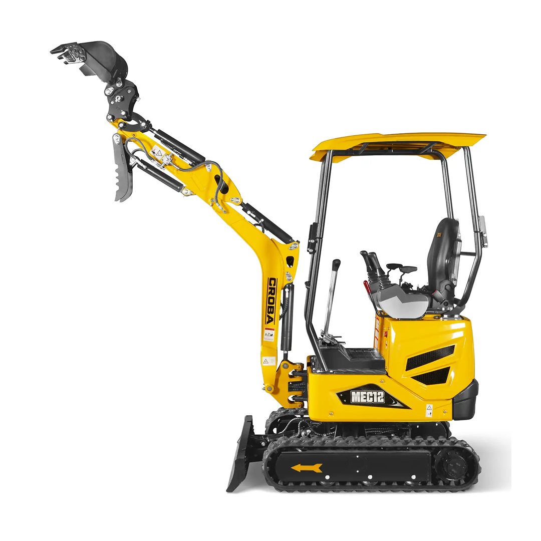 MEC12 Mini Compact Excavator — Kubota D722, 65.7 in Max Dig Depth, 2,700 lb Operating Weight