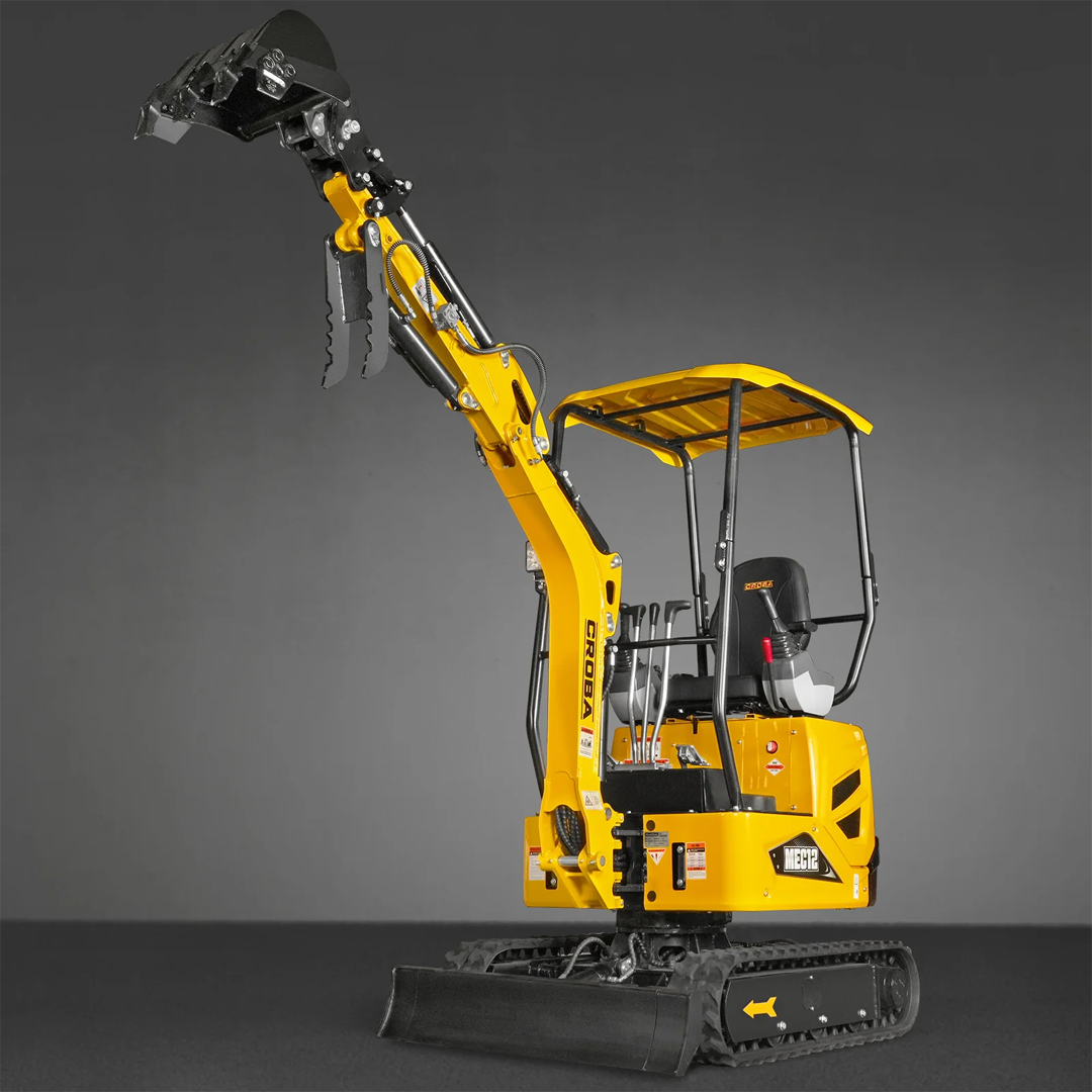 MEC12 Mini Compact Excavator — Kubota D722, 65.7 in Max Dig Depth, 2,700 lb Operating Weight