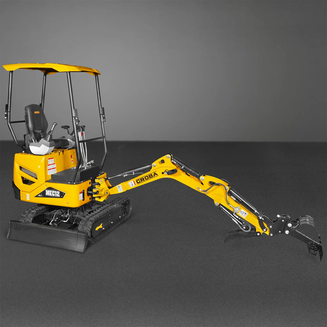 MEC12 Mini Compact Excavator — Kubota D722, 65.7 in Max Dig Depth, 2,700 lb Operating Weight