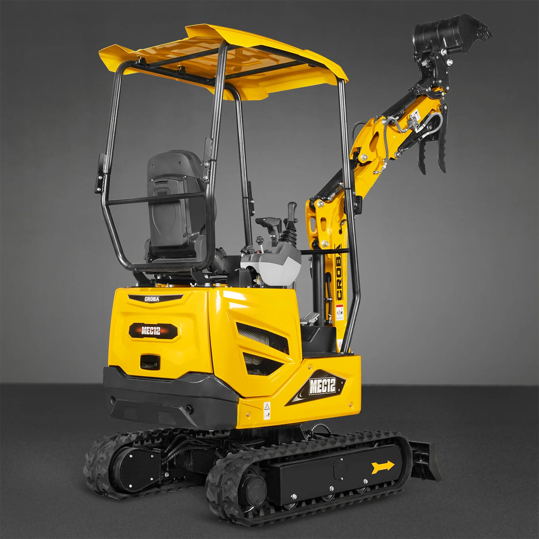 MEC12 Mini Compact Excavator — Kubota D722, 65.7 in Max Dig Depth, 2,700 lb Operating Weight