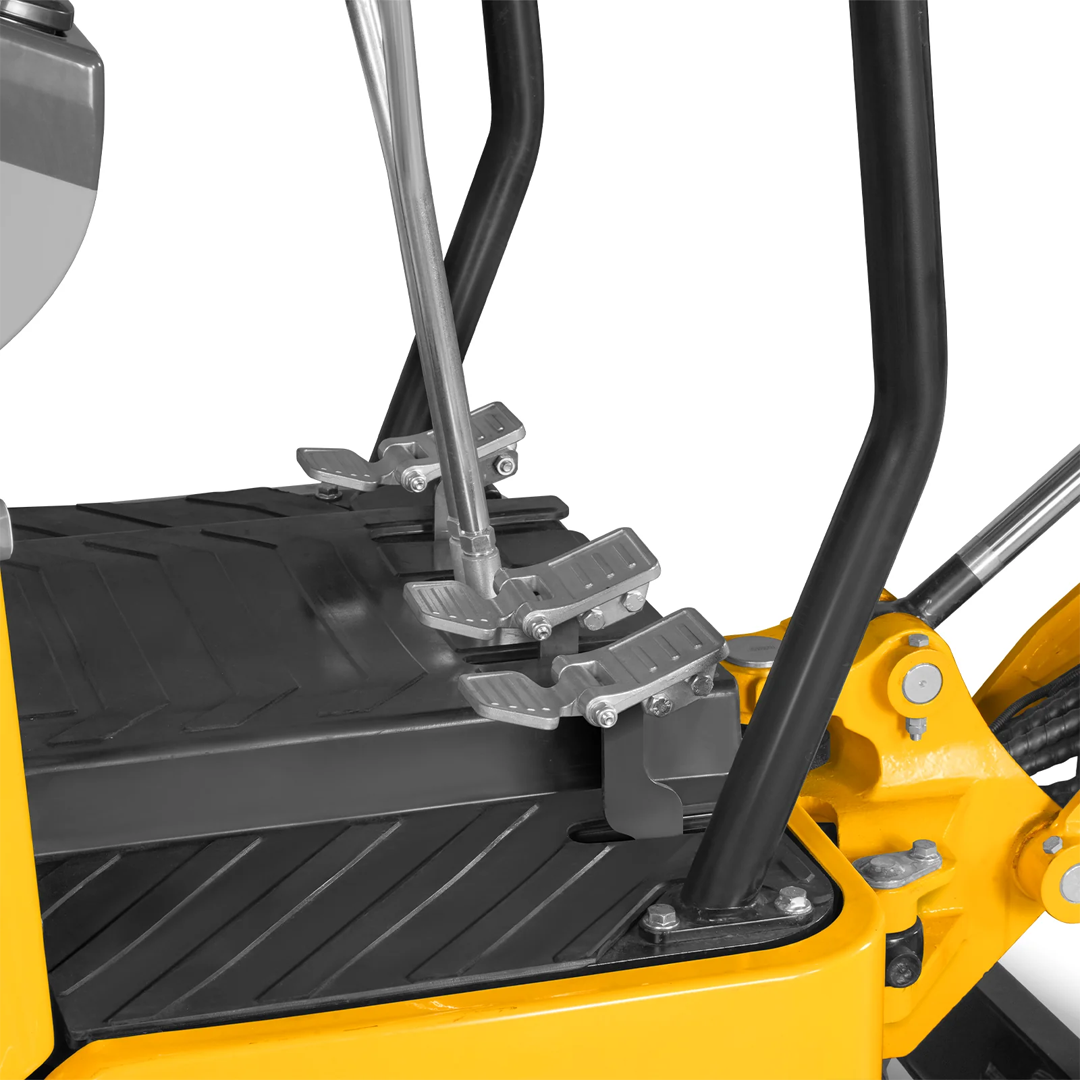 MEC10 Mini Compact Excavator — Vanguard 408cc 14HP, 65.7 in Max Dig Depth, 2,370 lb Operating Weight