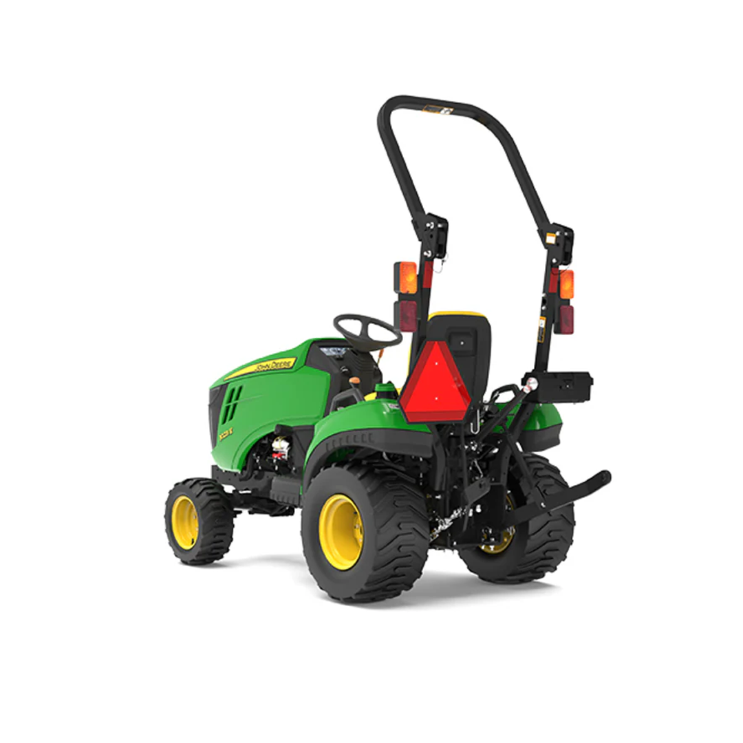 John Deere 1023E Sub‑Compact Utility Tractor (1 Series) — 21.5 HP Yanmar Diesel, 4WD Hydrostatic 2‑Range, Limited Cat 1 Hitch (758 lb Lift)