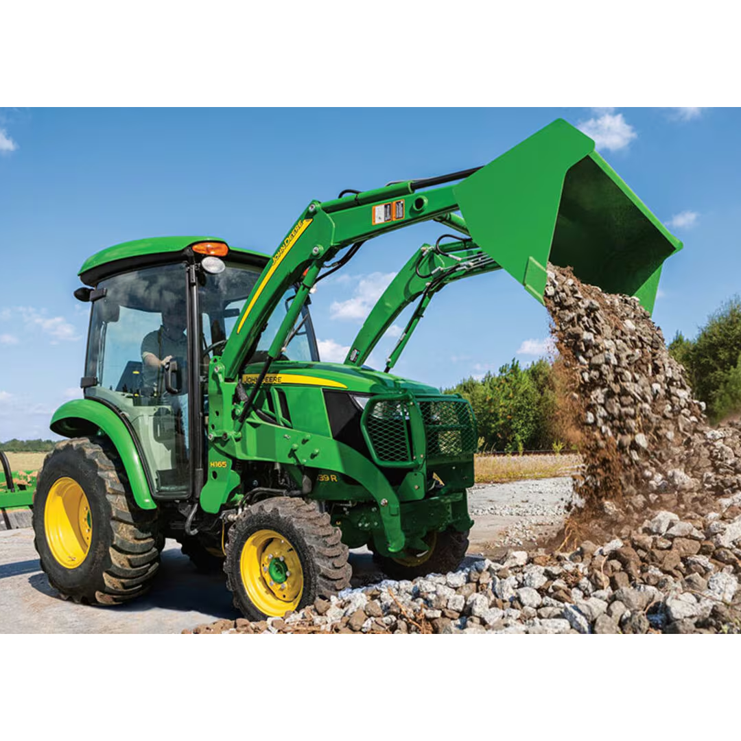 John Deere 3039R Compact Utility Tractor (3R Series) — 38.2 HP Turbo Yanmar Diesel, 3‑Range eHydro or PowrReverser, LoadMatch + SpeedMatch, ComfortGard Cab Ready