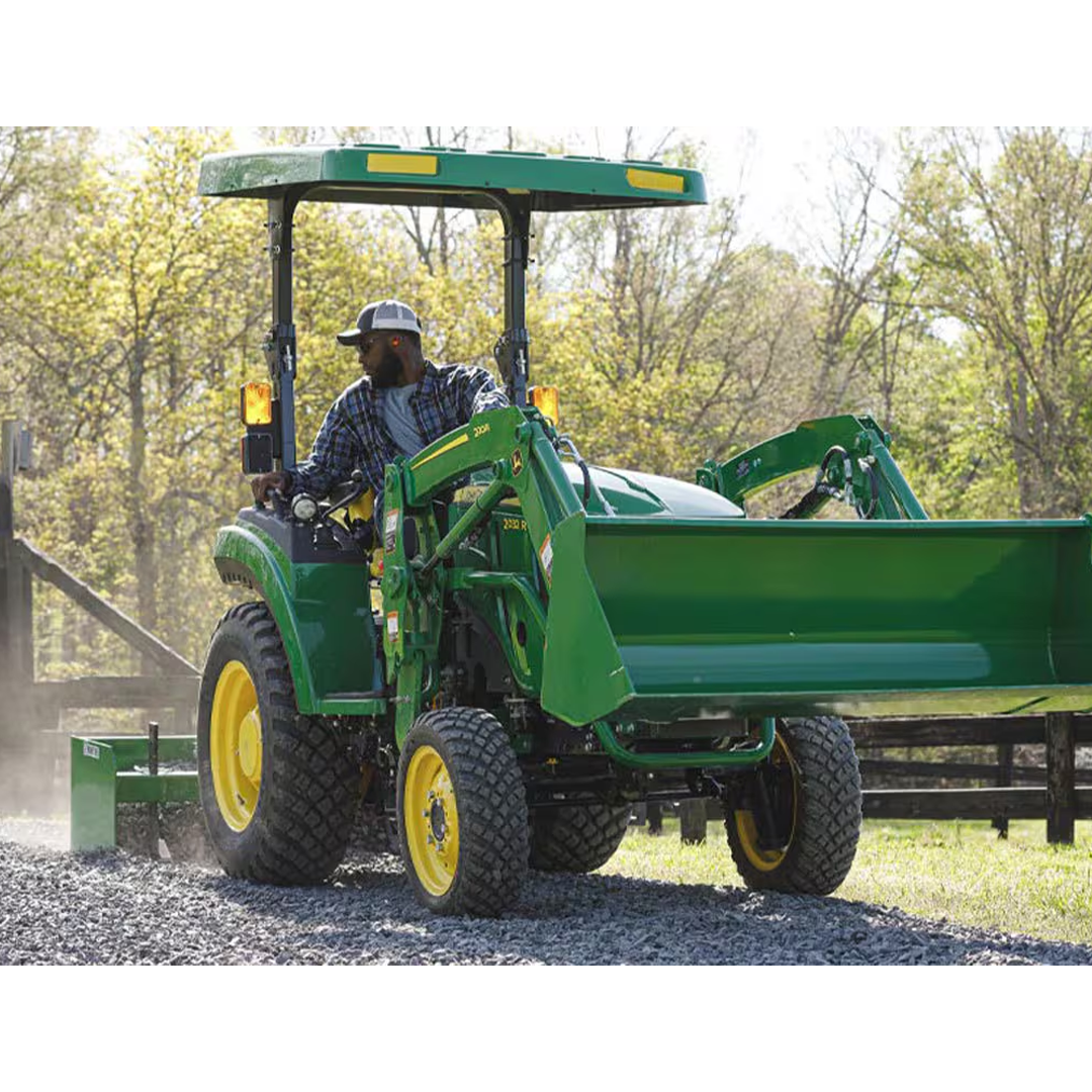 John Deere 2032R Compact Utility Tractor (2R Series) — 30.7 HP Yanmar Diesel, 2‑Range HST, Twin Touch Controls + Electronic Cruise, CommandCut Deck Lift, iMatch Ready