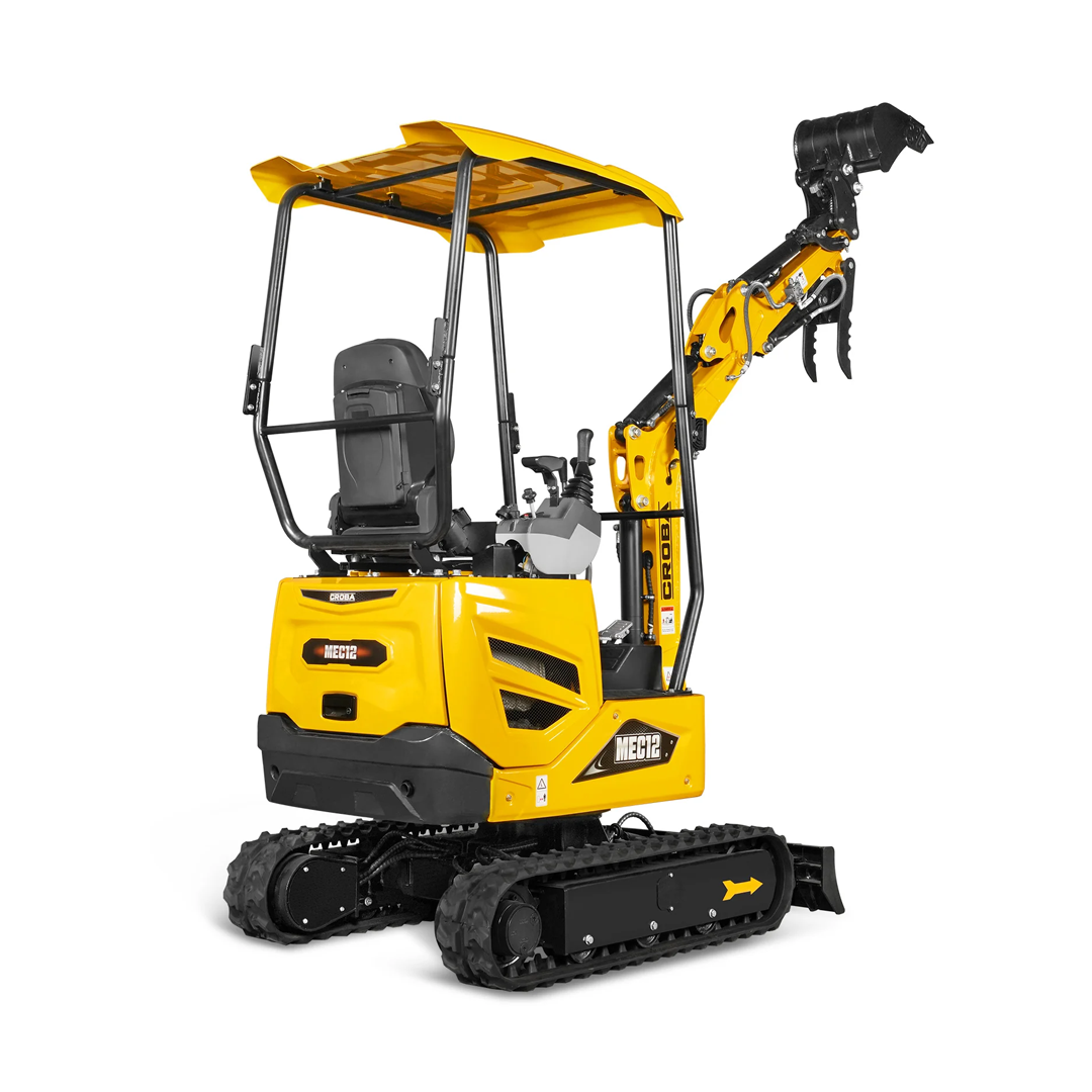 MEC12 Mini Compact Excavator — Kubota D722, 65.7 in Max Dig Depth, 2,700 lb Operating Weight
