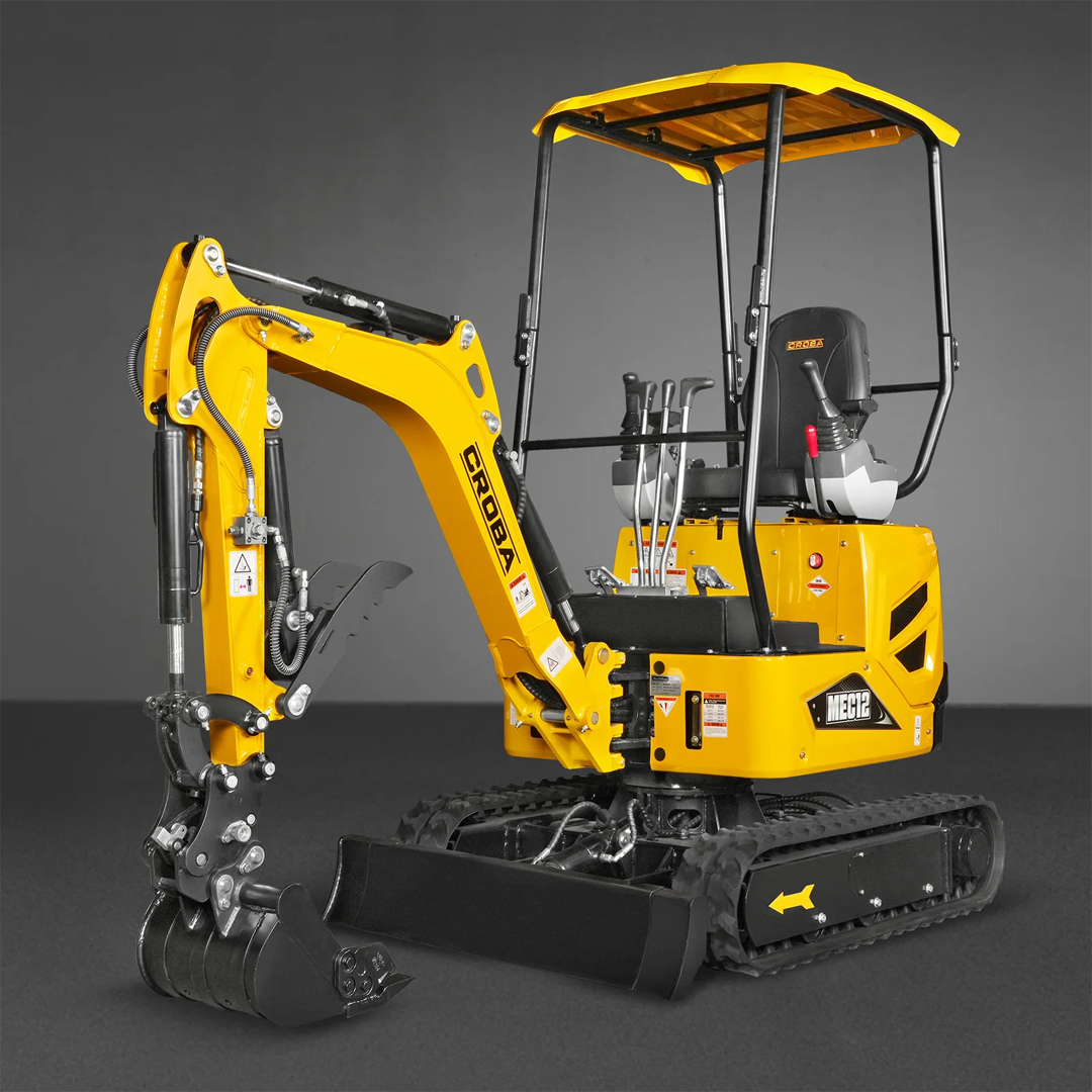 MEC12 Mini Compact Excavator — Kubota D722, 65.7 in Max Dig Depth, 2,700 lb Operating Weight