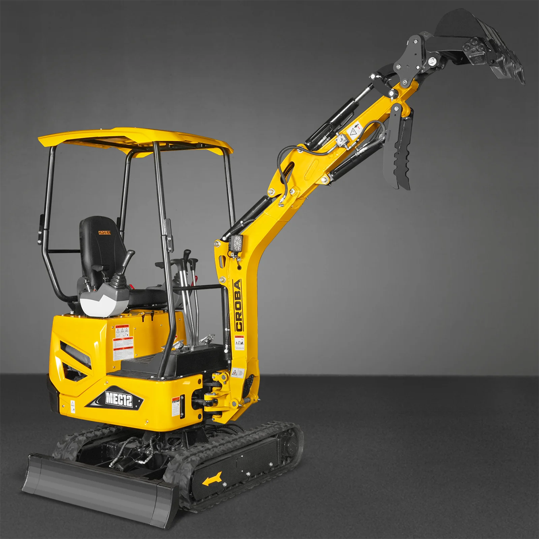 MEC12 Mini Compact Excavator — Kubota D722, 65.7 in Max Dig Depth, 2,700 lb Operating Weight