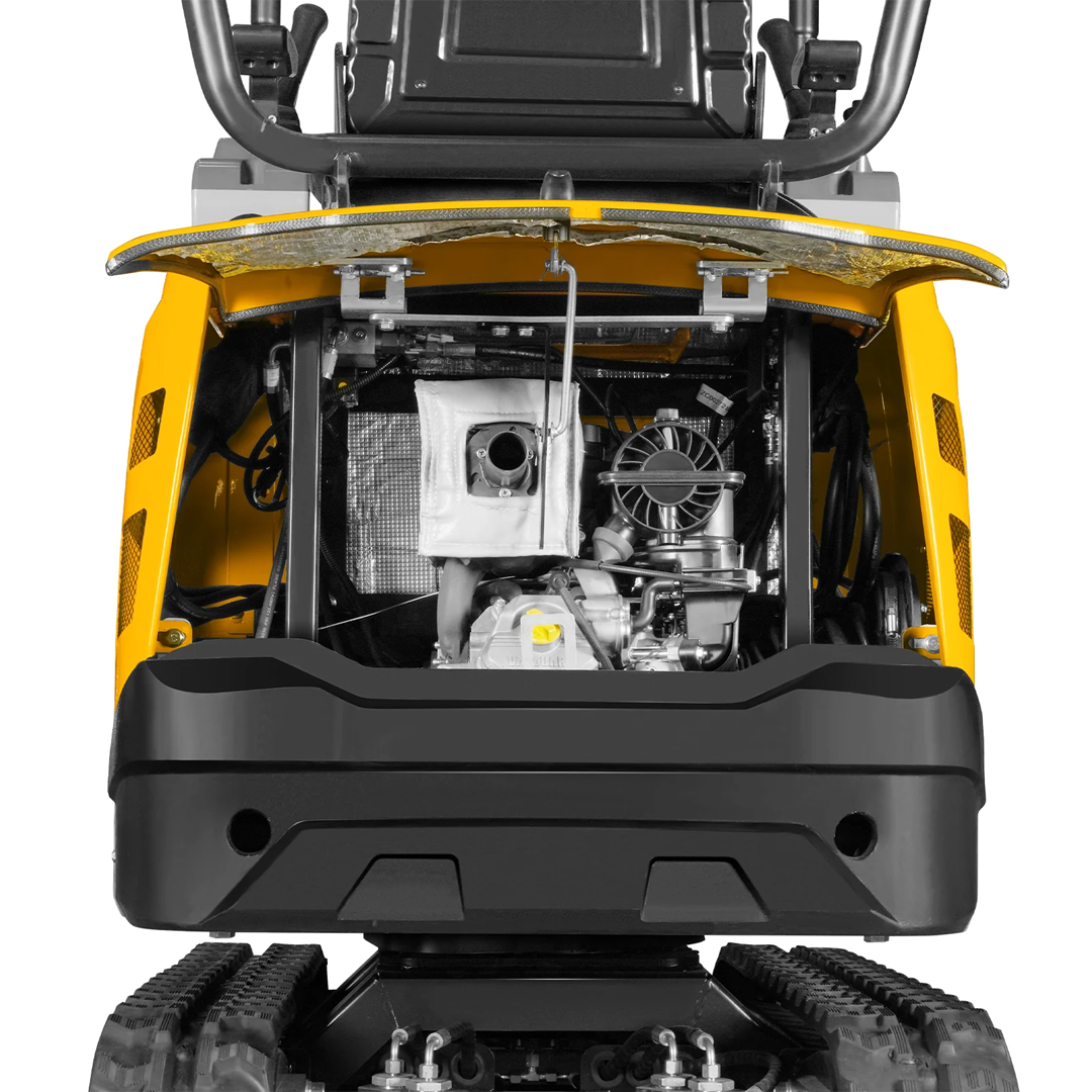 MEC10 Mini Compact Excavator — Vanguard 408cc 14HP, 65.7 in Max Dig Depth, 2,370 lb Operating Weight