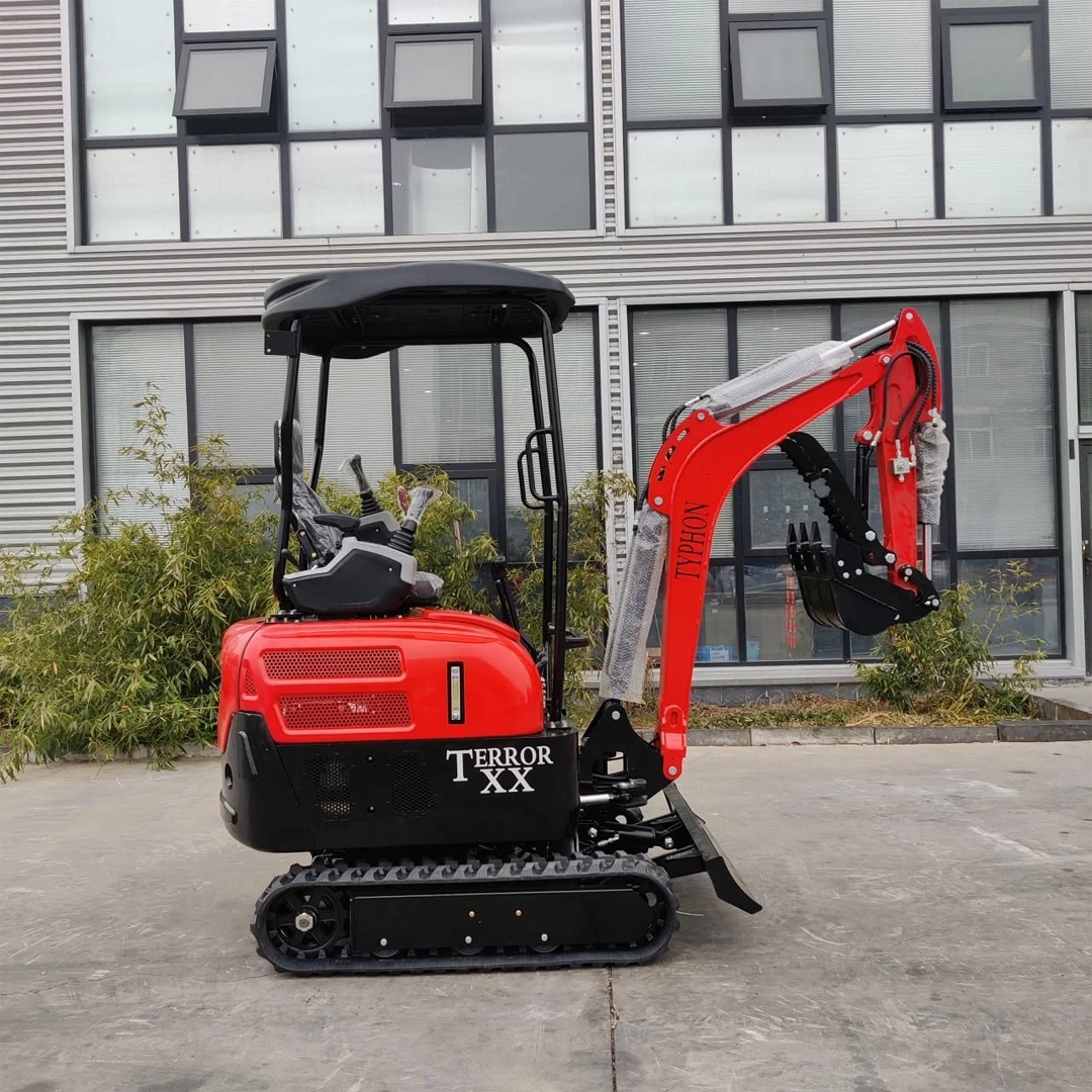 TYPHON TERROR XX Mini Excavator (4,000 lb) — Kubota D902 Diesel, 11.8 kW @ 2300 RPM, 2160 mm Dig Depth, Rubber Track