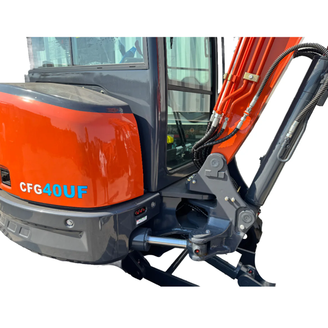 AGT CFG‑40UF Mini Excavator (4 Ton) — Kubota D1703‑E4B Diesel, Enclosed Cab w/ A/C, Side Swing Boom, 3320 mm Dig Depth