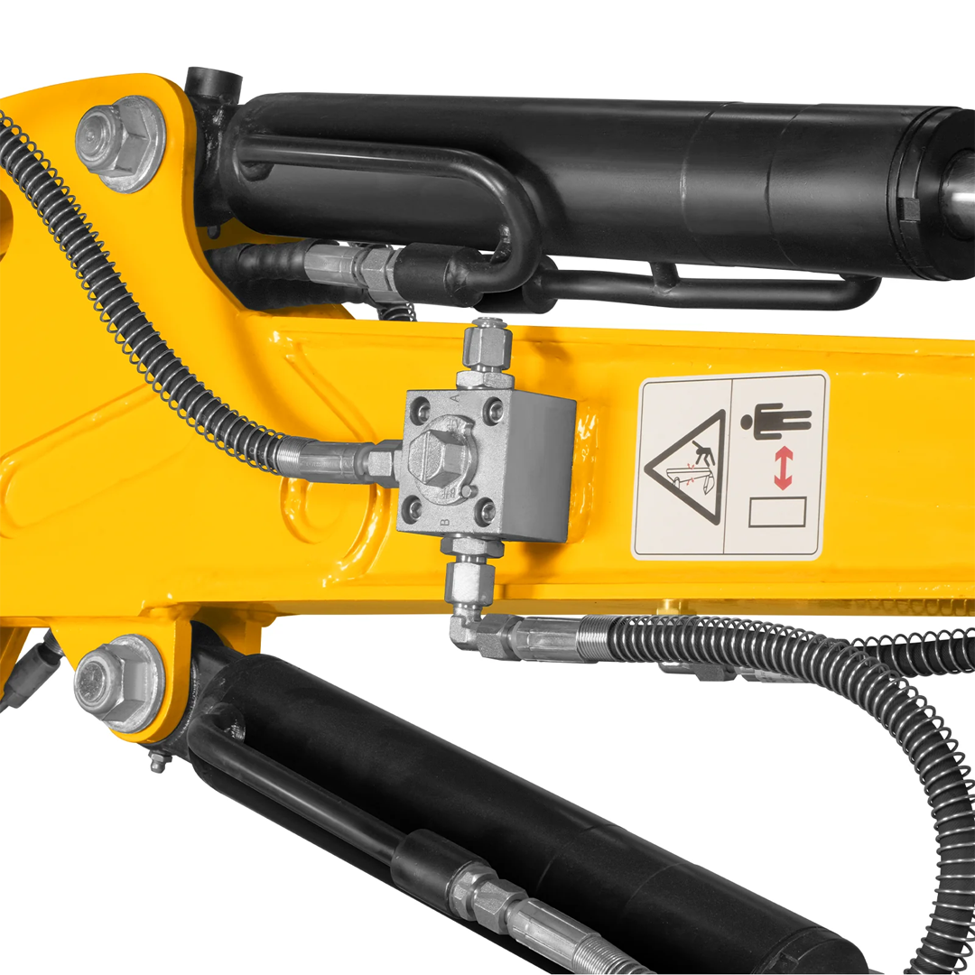 MEC10 Mini Compact Excavator — Vanguard 408cc 14HP, 65.7 in Max Dig Depth, 2,370 lb Operating Weight