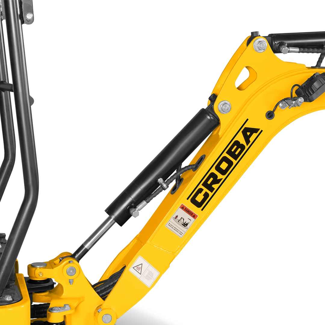 MEC10 Mini Compact Excavator — Vanguard 408cc 14HP, 65.7 in Max Dig Depth, 2,370 lb Operating Weight