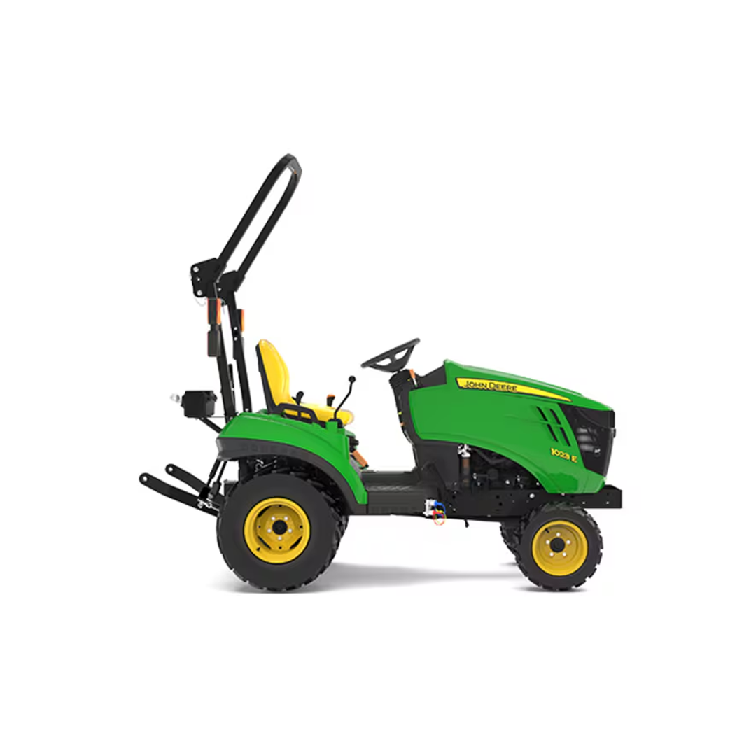 John Deere 1023E Sub‑Compact Utility Tractor (1 Series) — 21.5 HP Yanmar Diesel, 4WD Hydrostatic 2‑Range, Limited Cat 1 Hitch (758 lb Lift)