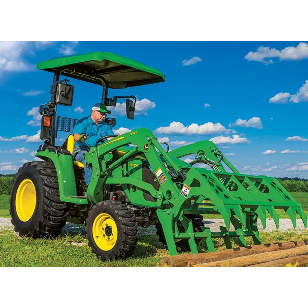 John Deere 3032E Compact Utility Tractor (3E Series) — 30.7 HP Yanmar Diesel, 2‑Range Hydrostatic, Common‑Rail + DPF, Implement‑Ready Hydraulics