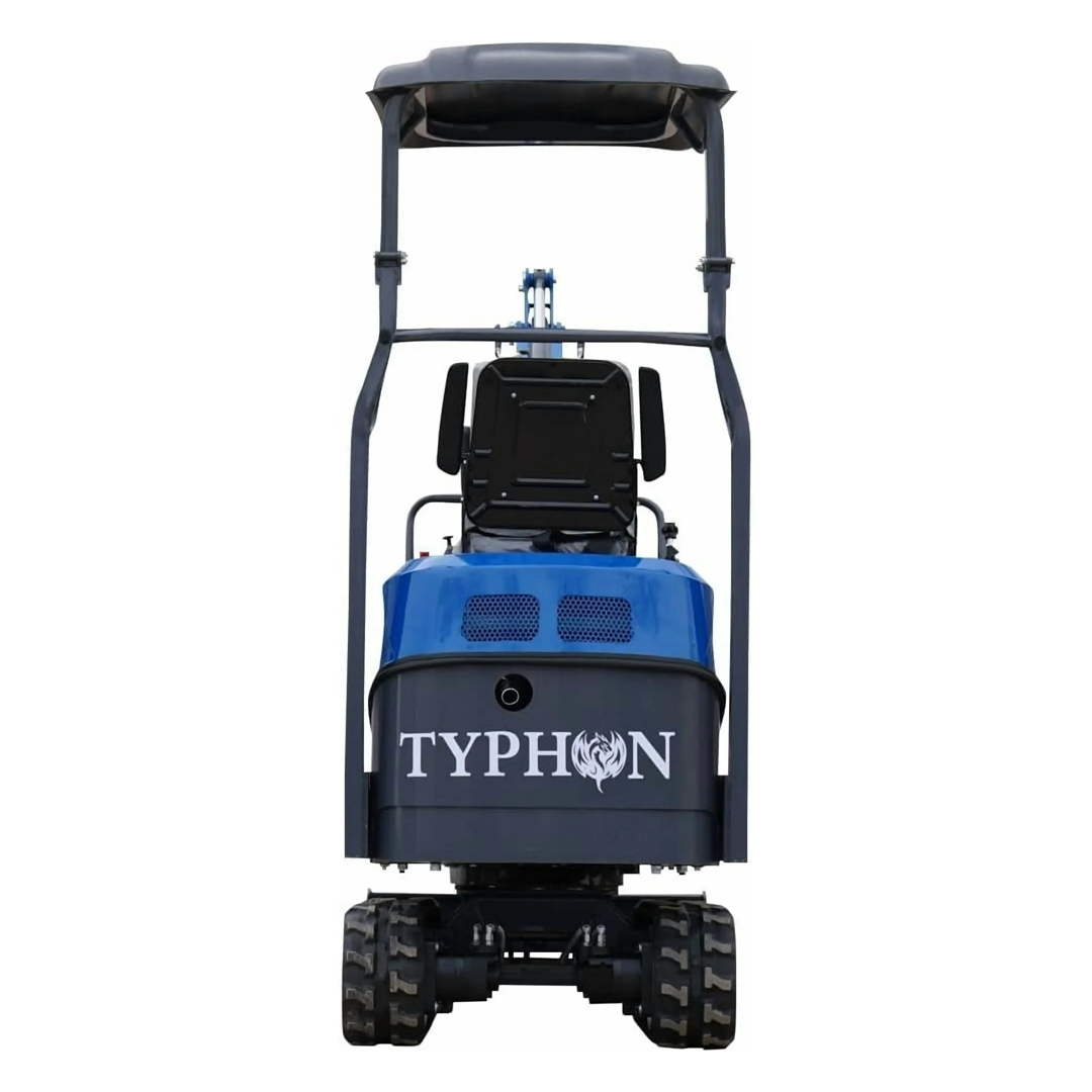 TERROR XI STORM Mini Excavator (1.1 Ton) — Briggs & Stratton EPA, 9.9 kW, 1626 mm Dig Depth, Boom Swing + Hydraulic Thumb Clip + Bucket