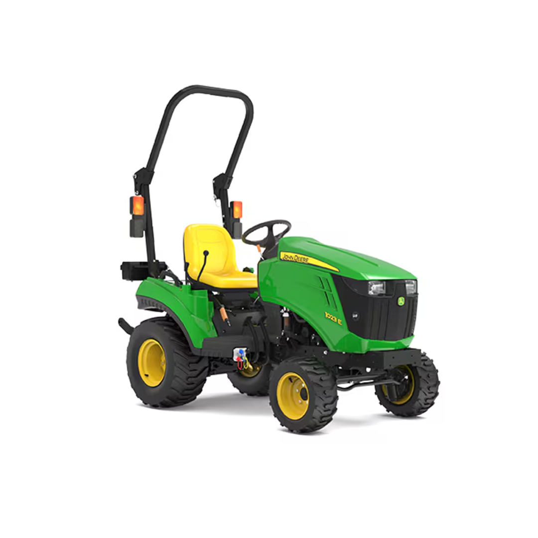 John Deere 1023E Sub‑Compact Utility Tractor (1 Series) — 21.5 HP Yanmar Diesel, 4WD Hydrostatic 2‑Range, Limited Cat 1 Hitch (758 lb Lift)