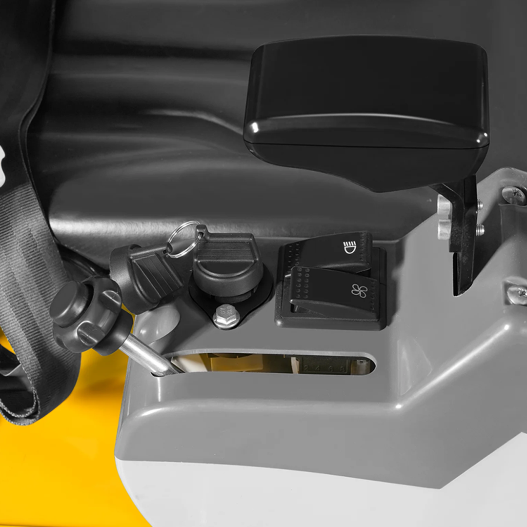 MEC10 Mini Compact Excavator — Vanguard 408cc 14HP, 65.7 in Max Dig Depth, 2,370 lb Operating Weight