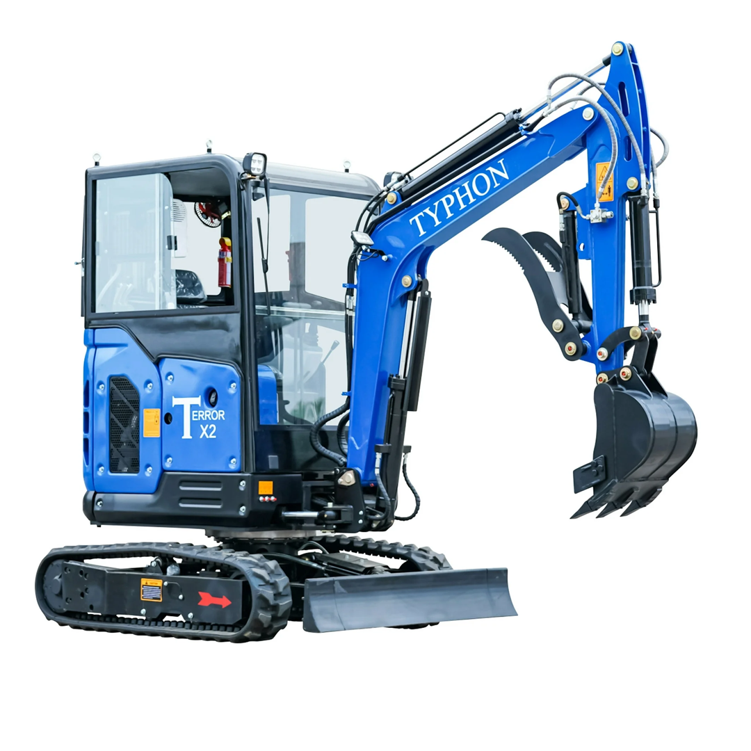 TERROR X2 STORM Mini Excavator (2.7 Ton) — Kubota V1505, 6000 lb, 2752 mm Dig Depth, 18 MPa, 35 L/min