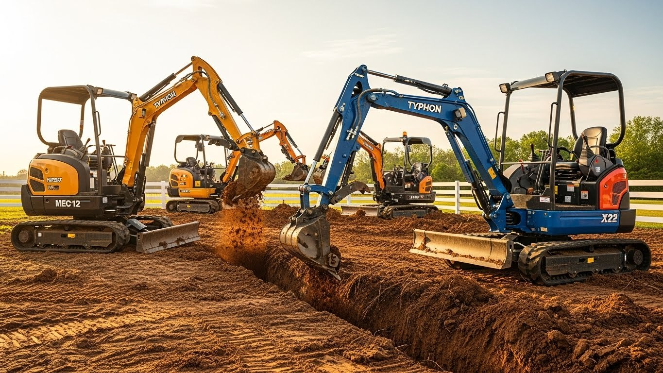 mini excavators attachments