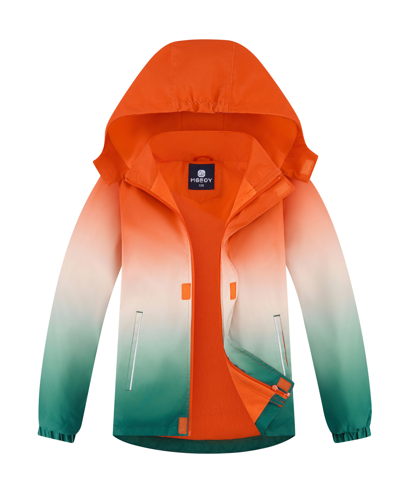 MGEOY Boys Rain Jackets Lightweight Waterproof Hooded Raincoats Windbreakers for Kids