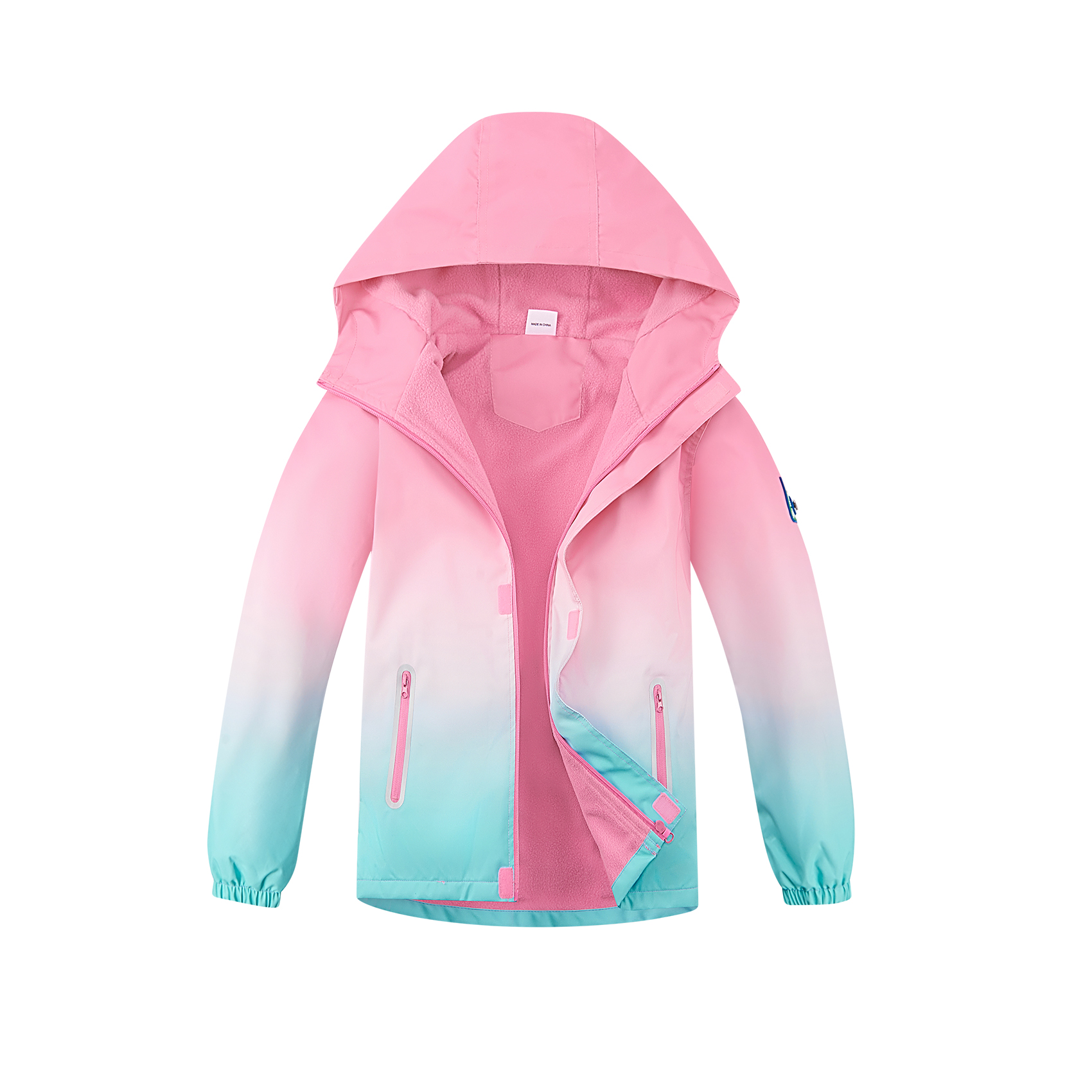 MGEOY Girls Rain Jackets Lightweight Waterproof Hooded Raincoats Windbreakers
