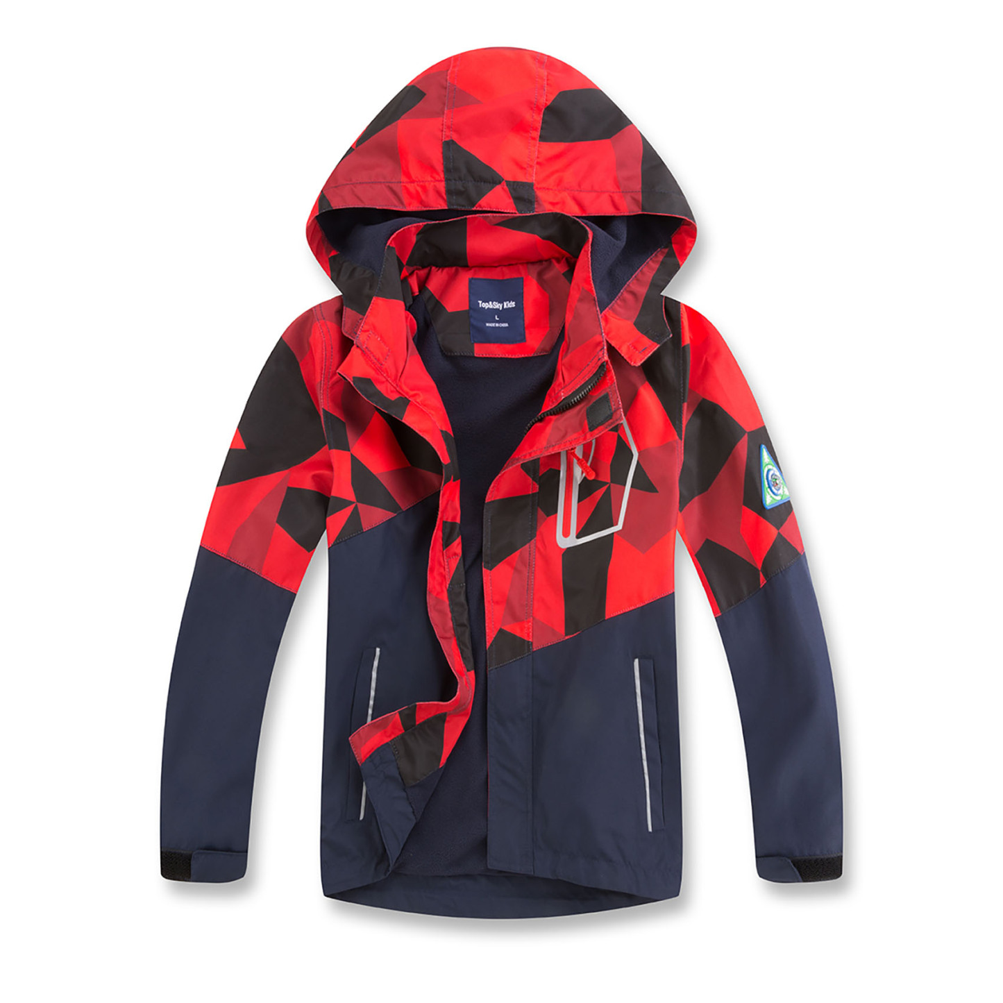 MGEOY Boys Rain Jackets Lightweight Waterproof Hooded Raincoats Windbreakers for Kids