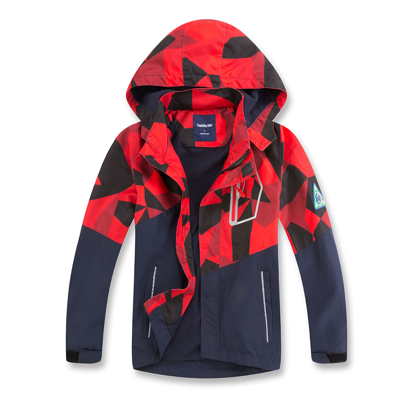 MGEOY Boys Rain Jackets Lightweight Waterproof Hooded Raincoats Windbreakers for Kids