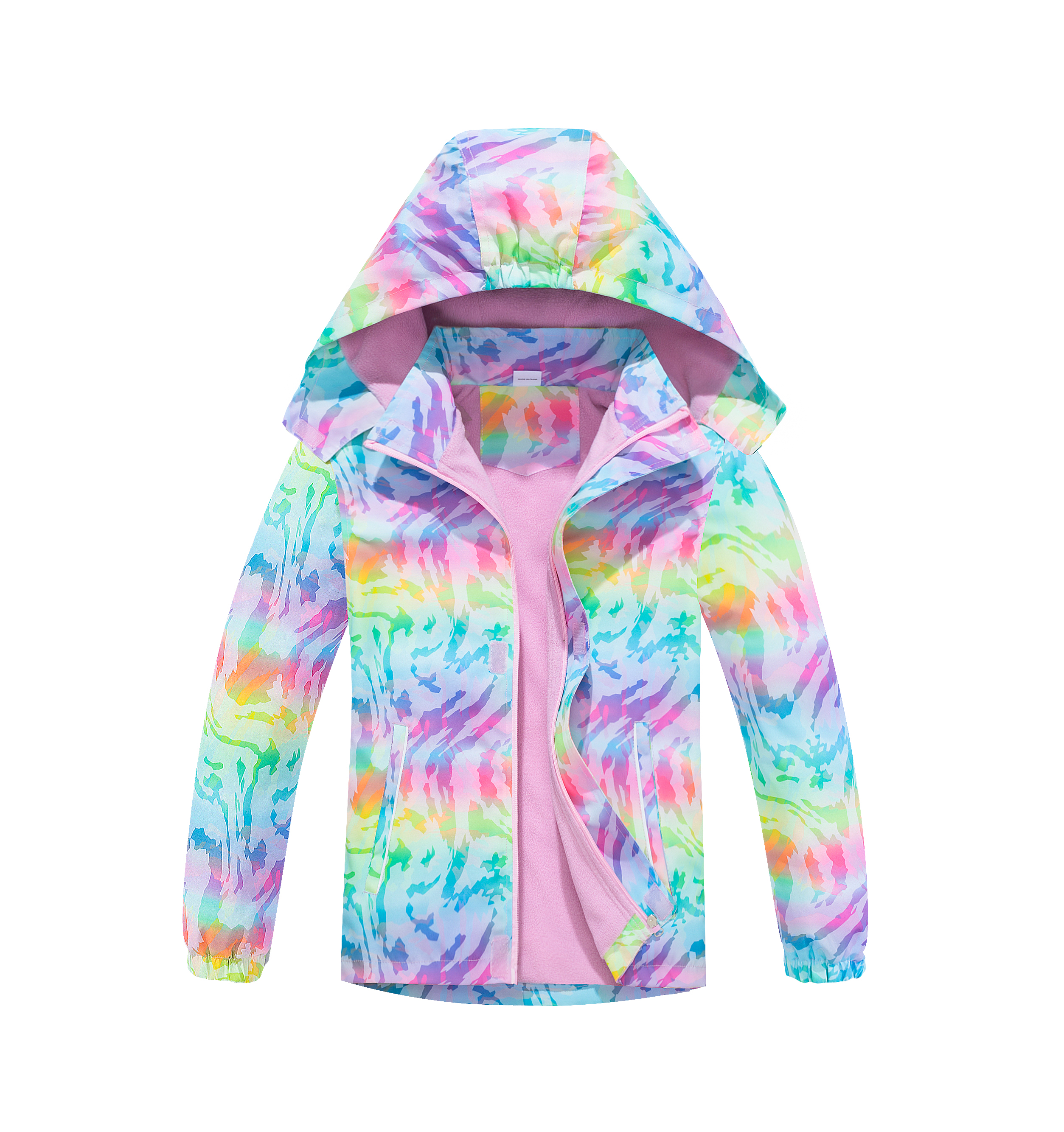 MGEOY Girls Rain Jackets Lightweight Waterproof Hooded Raincoats Windbreakers