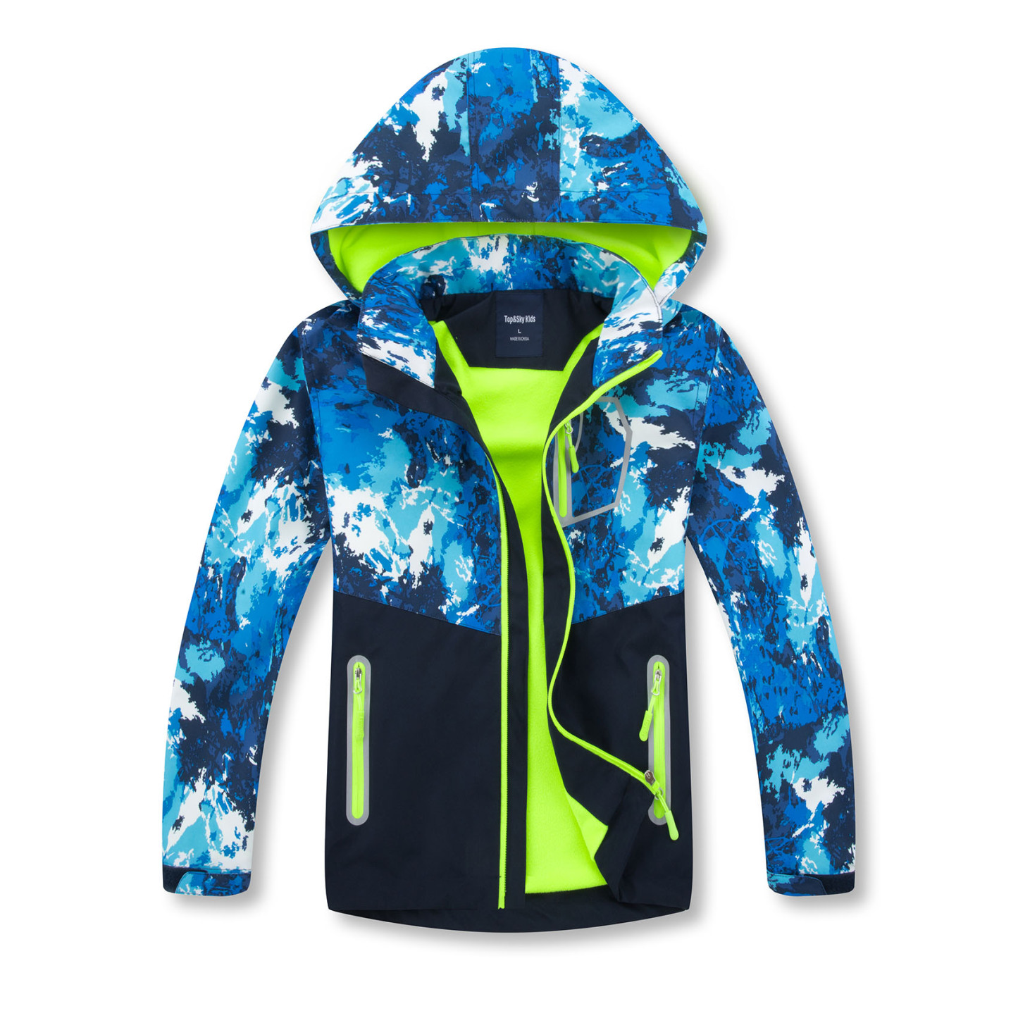 MGEOY Boys Rain Jackets Lightweight Waterproof Hooded Raincoats Windbreakers for Kids