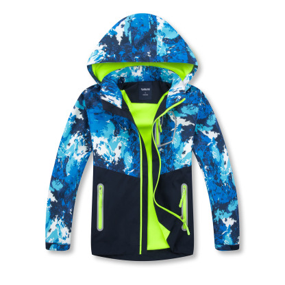 MGEOY Boys Rain Jackets Lightweight Waterproof Hooded Raincoats Windbreakers for Kids