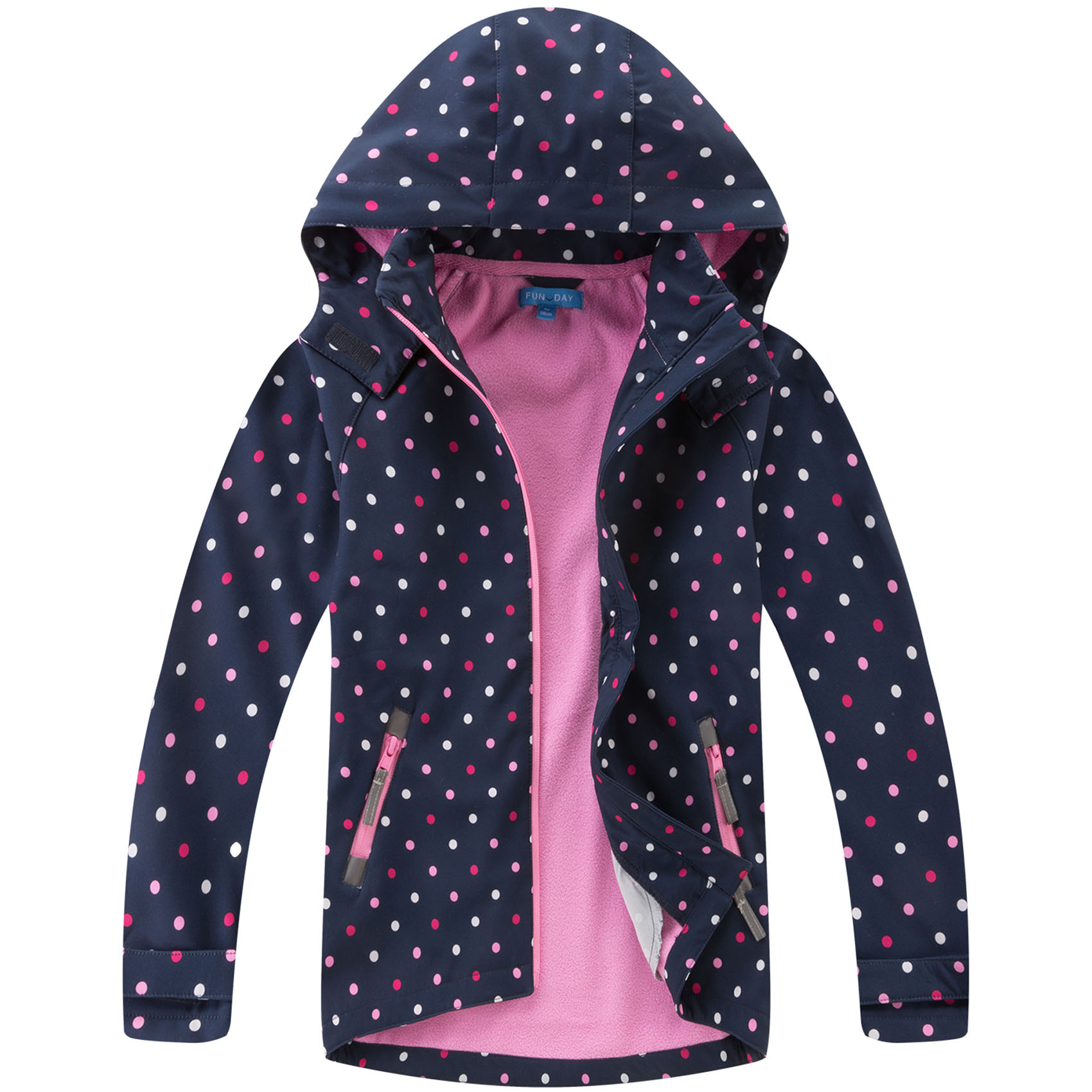MGEOY Girls Rain Jackets Lightweight Waterproof Hooded Raincoats Windbreakers