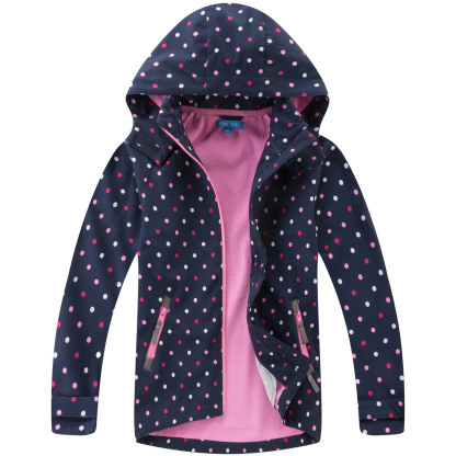 MGEOY Girls Rain Jackets Lightweight Waterproof Hooded Raincoats Windbreakers