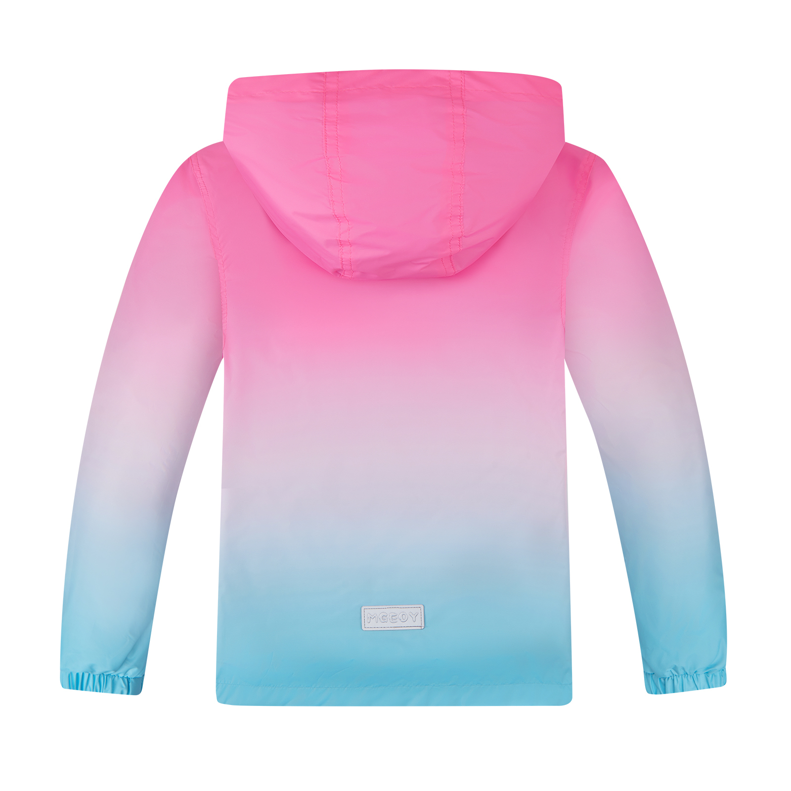 MGEOY Boys Girls Rain Jackets Lightweight Waterproof Hooded Cotton Raincoats Windbreakers for Kids