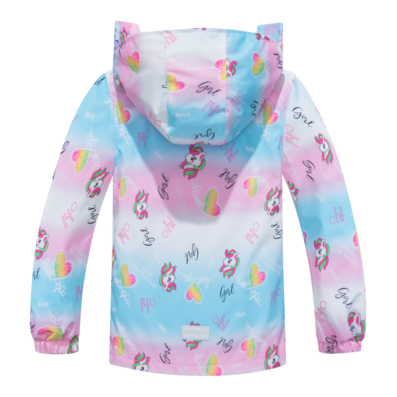 MGEOY Boys Girls Rain Jackets Lightweight Waterproof Hooded Cotton Raincoats Windbreakers for Kids