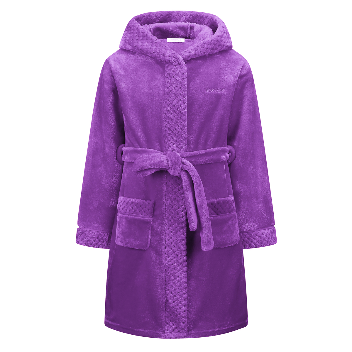 MGEOY Boys Girls Robe Soft Hooded Flannel Bathrobes for Kids