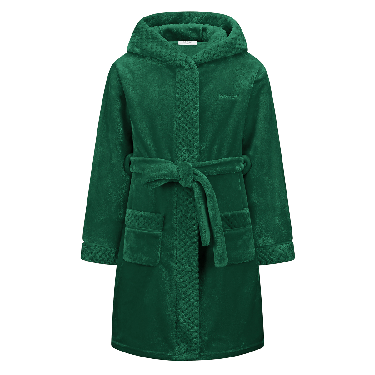 MGEOY Boys Girls Robe Soft Hooded Flannel Bathrobes for Kids