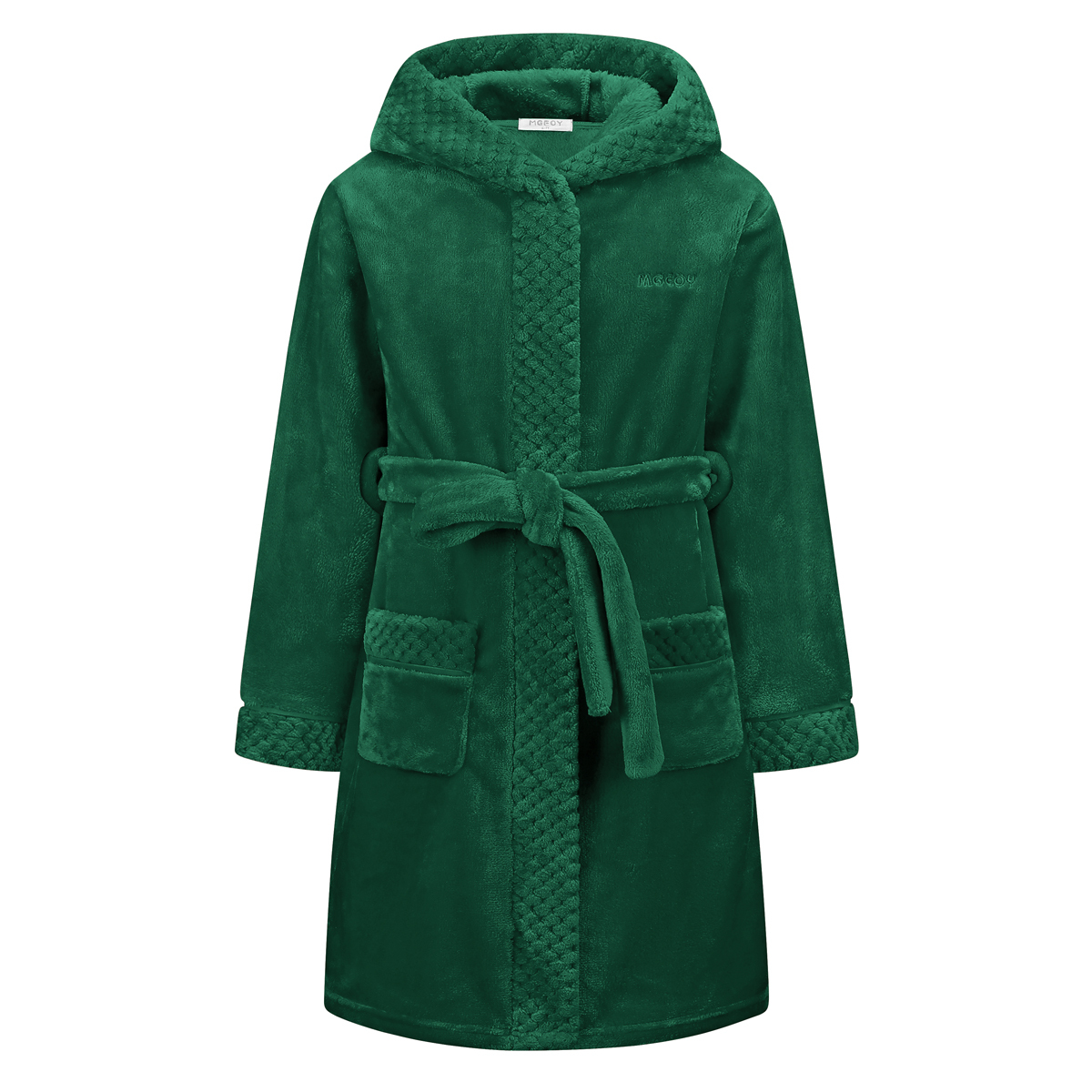 MGEOY Boys Girls Robe Soft Hooded Flannel Bathrobes for Kids