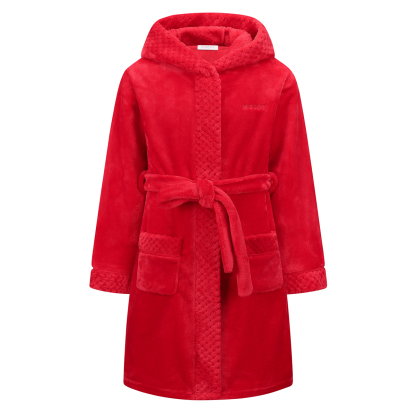 MGEOY Boys Girls Robe Soft Hooded Flannel Bathrobes for Kids
