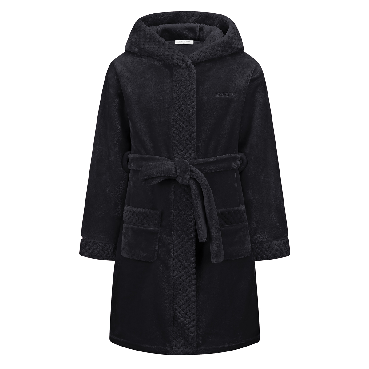 MGEOY Boys Girls Robe Soft Hooded Flannel Bathrobes for Kids