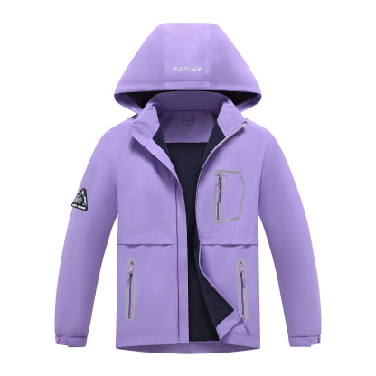 MGEOY Boys Girls Rain Jackets Lightweight Waterproof Hooded Raincoats Windbreakers for Kids，Sizes 4-16