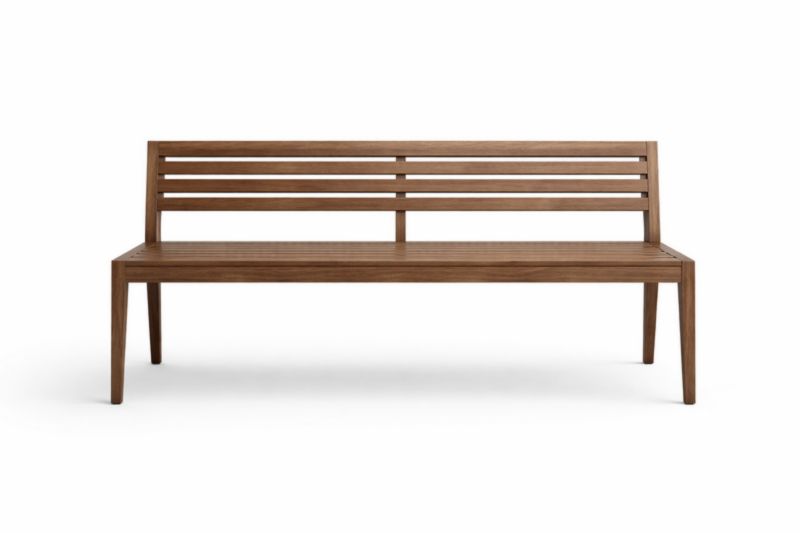 Panca in Legno di Noce Massello da Esterno 150x45x85cm