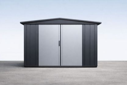 Capanno da Giardino in Acciaio Zincato Grigio Antracite