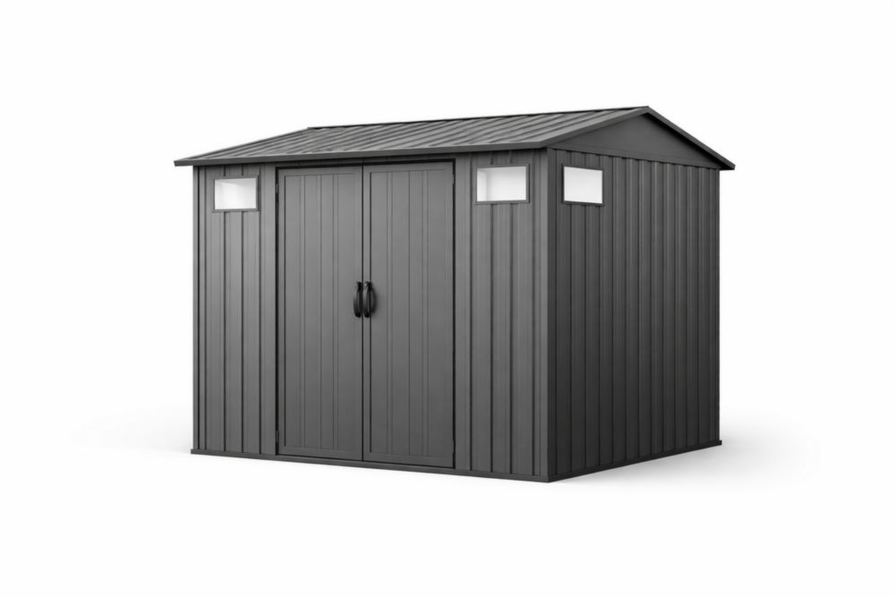 Casetta da Giardino in Polietilene Grigio 185x152x226 cm(Lu×L×H)