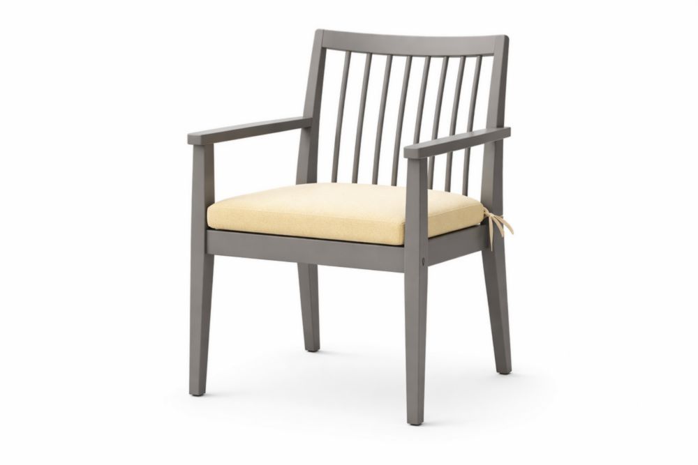 Sedia da pranzo da giardino in Alluminio con cuscino in Poliestere