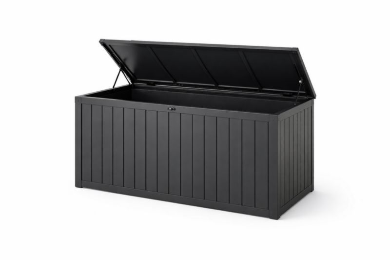 Baule da Giardino in Polipropilene Grigio 150cm x 70cm x 80cm